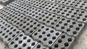 Low-carbon precast concrete blocks made with MevoXL admixture at RPC Contracts
